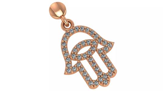 Hamsa Charm Necklace Pendant