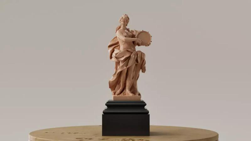 Escultura Calliope musa griega de la poesia epica