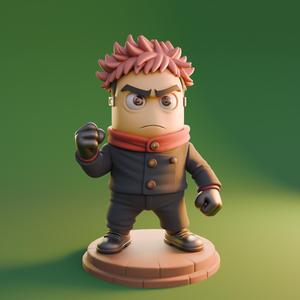 Minion Yuji Itadori – Epic 3D Statue for Printing (.STL)