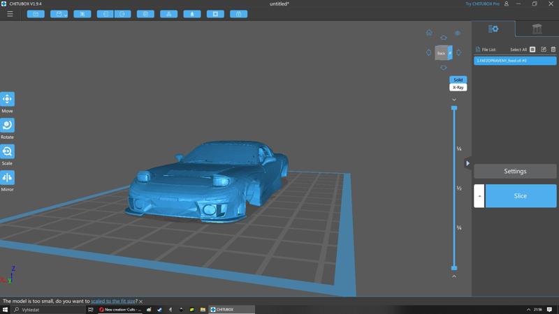 MAZDA RX7 FROM FAST AND FURIOUS 2 WITHOUT WHEELS
