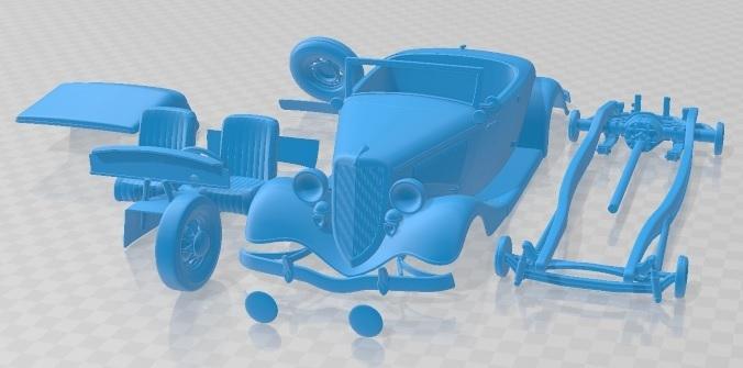 1934 Ford Roadster Printable Car