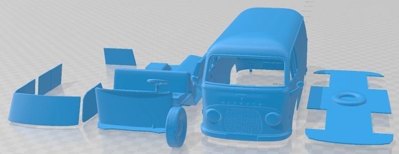 Ford Taunus Transit FK1250 1963 Printable Van