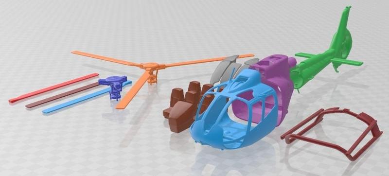 Eurocopter EC130 Printable Helicopter