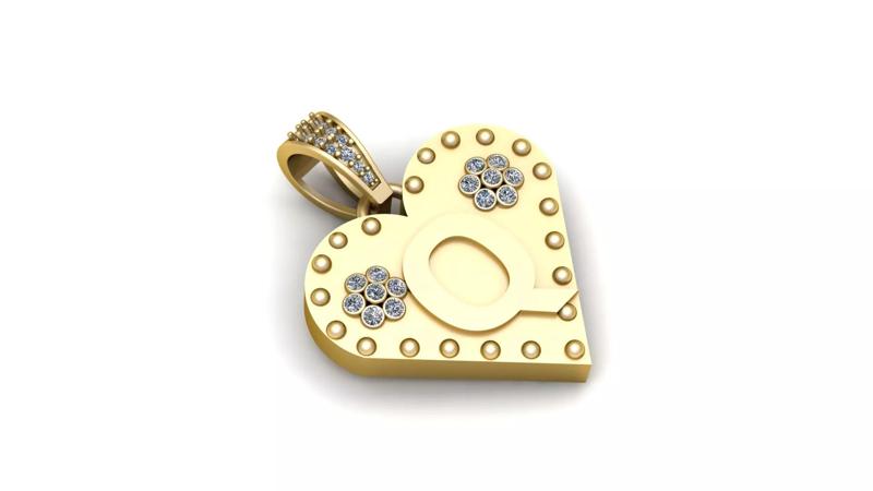 Q  GOLD HEART PENDANT
