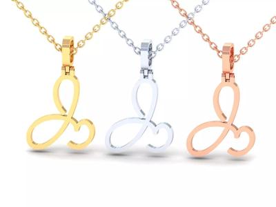 I  VALENTINE PENDANT  HANDMADE FONT