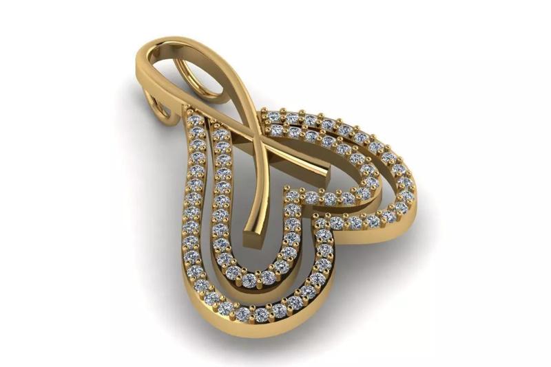 Solitaire Diamond Pendant - Diamond Pendat