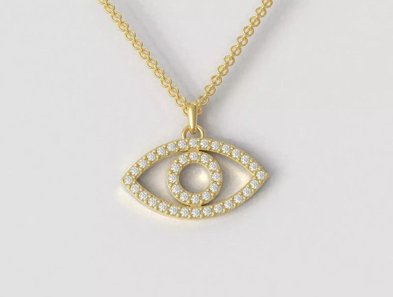 Eye DIamond Pendant