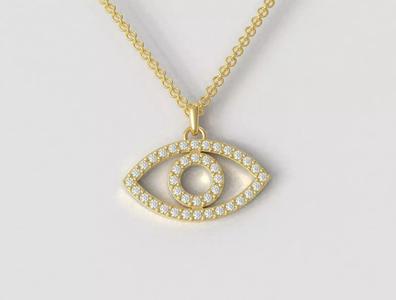 Eye DIamond Pendant
