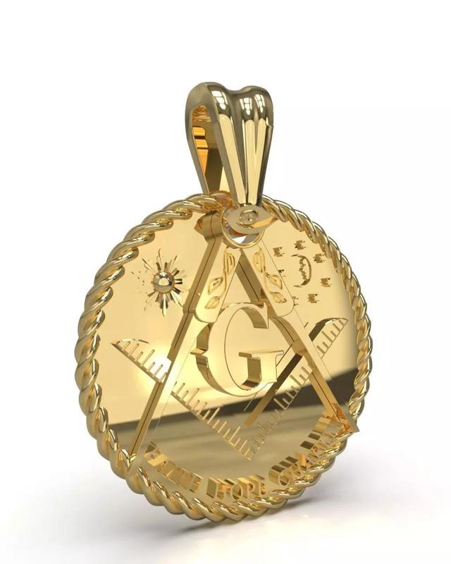 Freemasonry symbol pendant