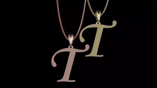 Letter T NECKLACE
