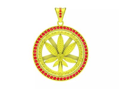 6205 Diamond Leaf Pendant