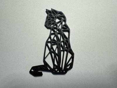 Cat geometric wall art