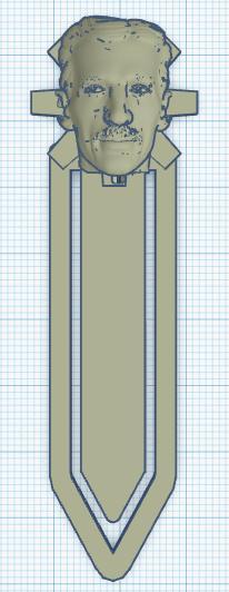 Tesla Bookmark with gears