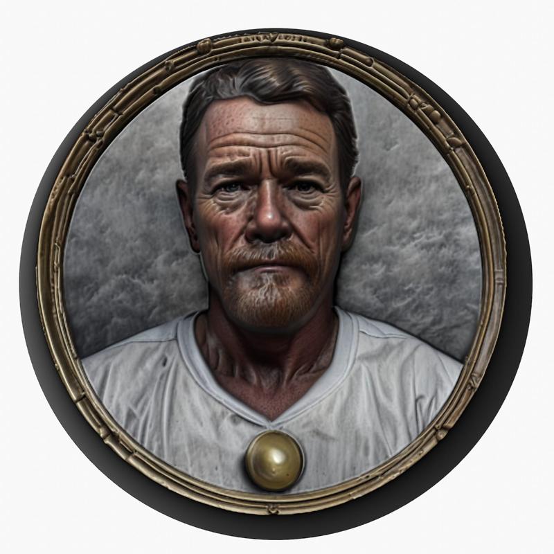 Bryan Cranston medallion pendant