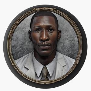 Mahershala Ali medallion pendant