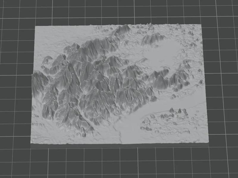 The Topography of the West Lake Mountains