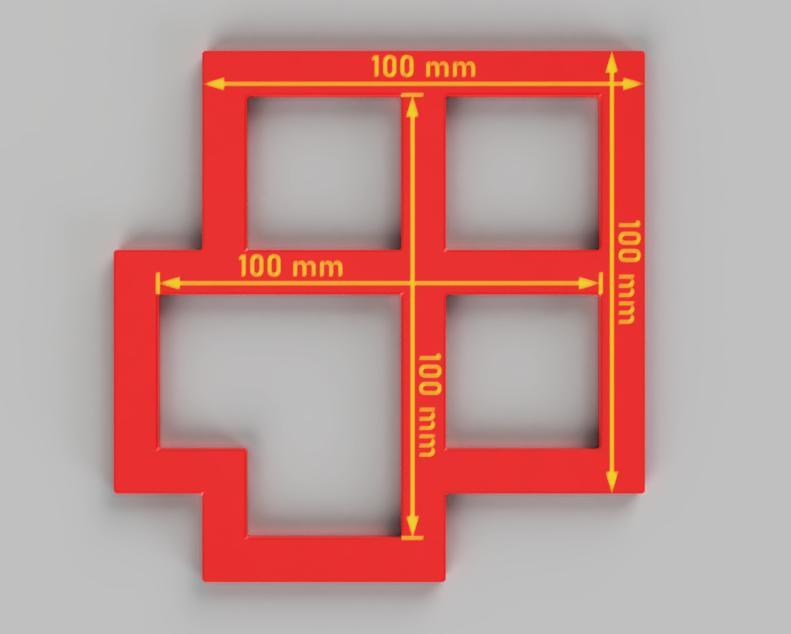 100mm dimension calibration tool (aka Califlower)