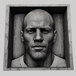 Jason Statham head relief actor