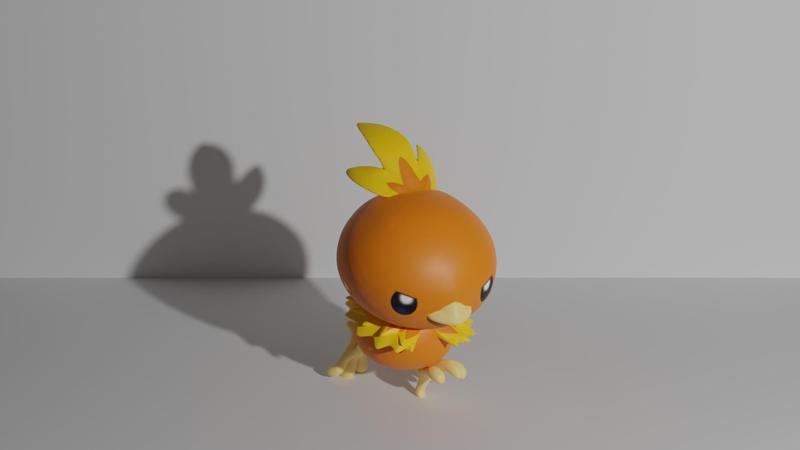 Torchic pokemon 3D print model