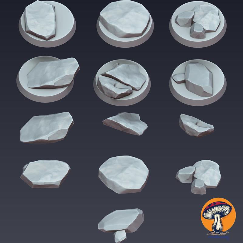 Slate Rocks (and slate rock bases)