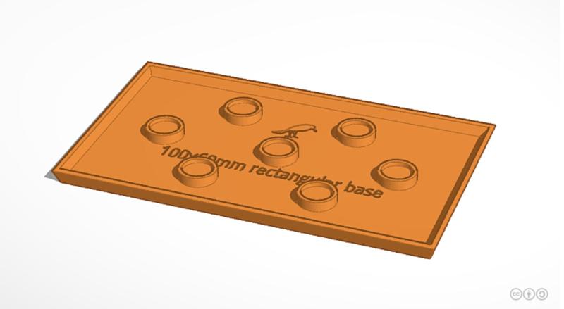 100x60mm rectangular base (Magnetic)