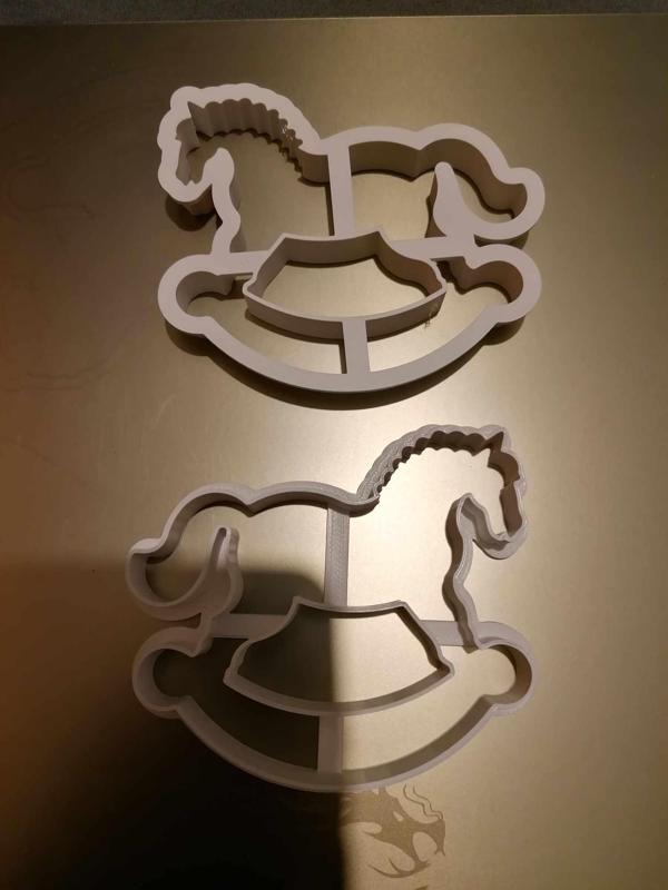 Cookie cutter rocking horse