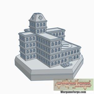 Modern Hospital Hex Map Scale HMSM011