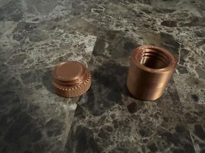 Small screw top jar with knurled lid