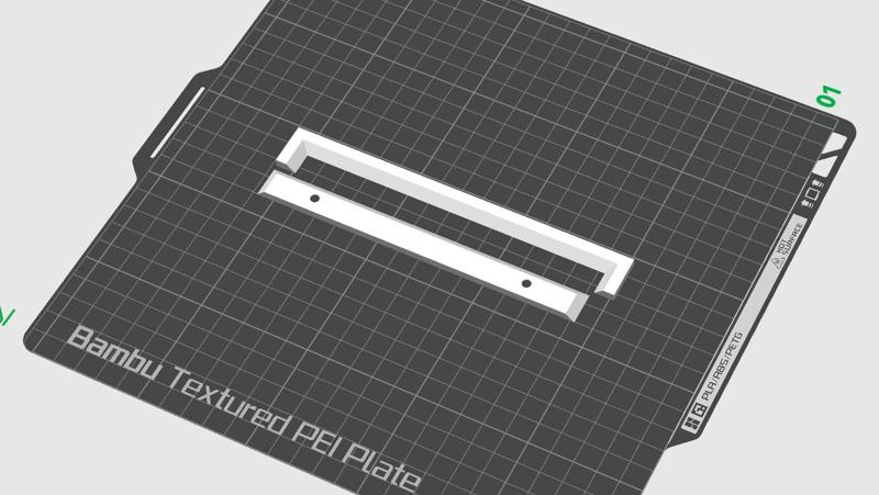 Verdeckte Wandhalterung 160 mm zum Kleben / Schrauben