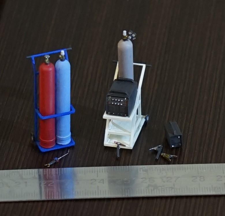 Welding tools set in scale