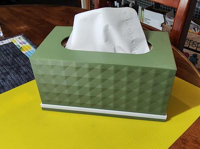 Tissue Box Holder - press fit lid/base -parametric