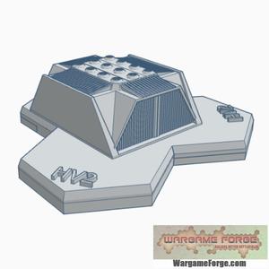 Military Hangar Hex Map Scale HMSMil009