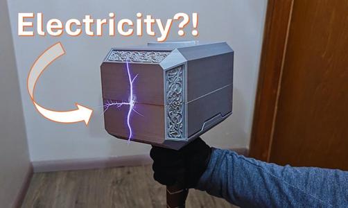 Thor's Hammer that shoots electricity (Mjolnir)