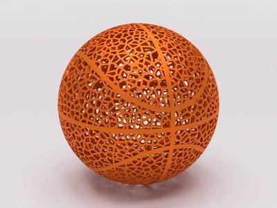 Airless Voronoi Basketball