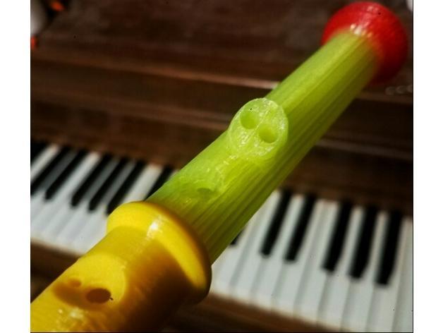 Recorder Extended with Bb Hole - includes Fingering Chart