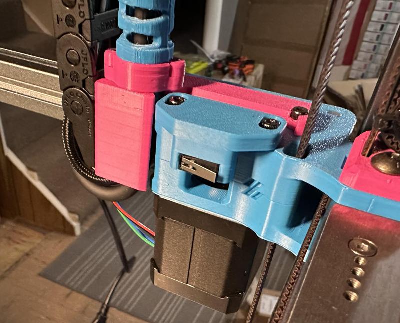 A Drive mount for PUG for Voron 2.4 (compatible with Minsekt Y endstop relocation)