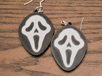 Scream Ghostface Earrings