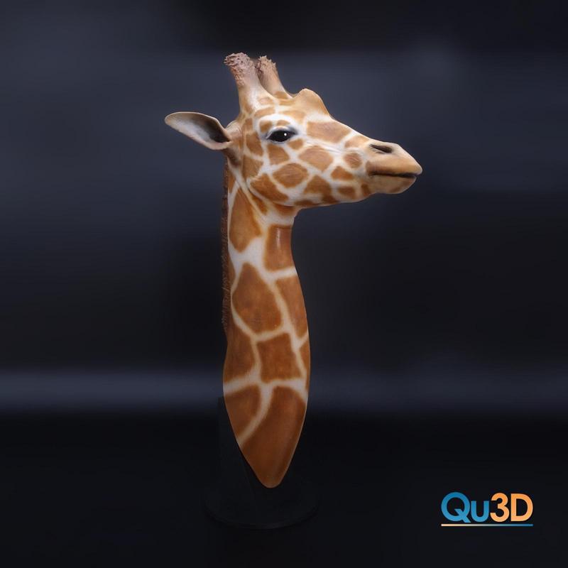 Giraffe - Animal - as a 3D Print Model 7 Parts - with Base and Wall Mount