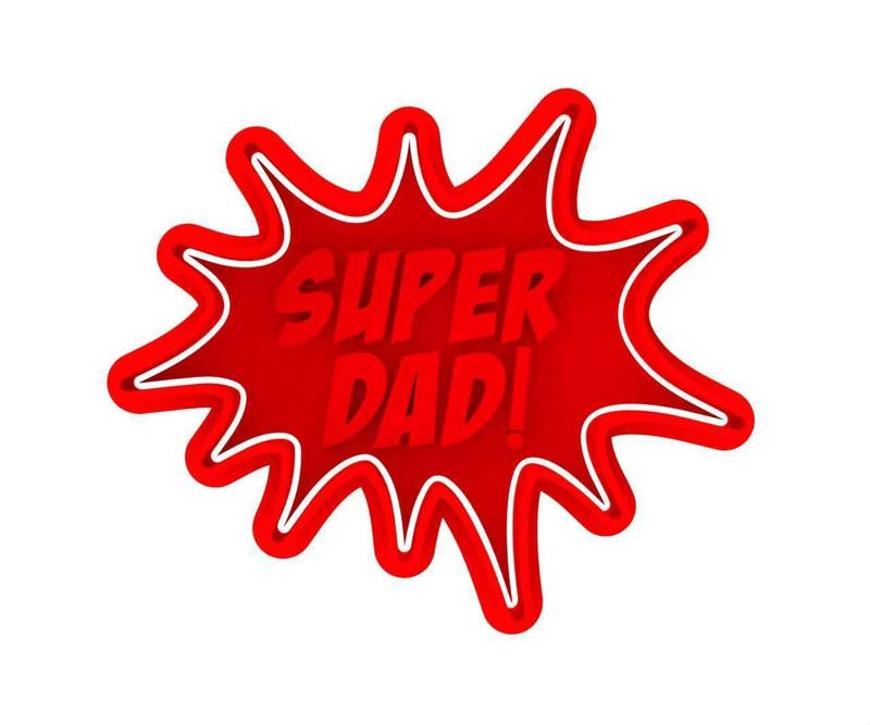 SUPER DAD COOKIE CUTTER