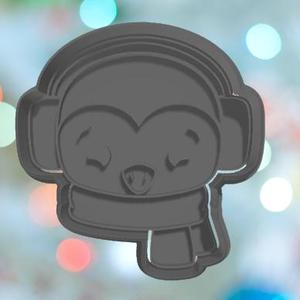 Christmas Penguin Face Cookie Cutter