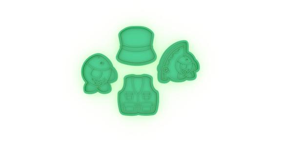 cookie cutter fisherman set - cookie cutter