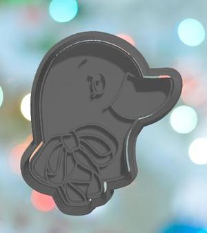 Goose Head With Ribbon Cookie Cutter
