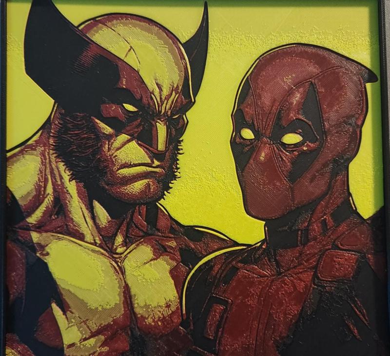 Deadpool and Wolverine - HueForge