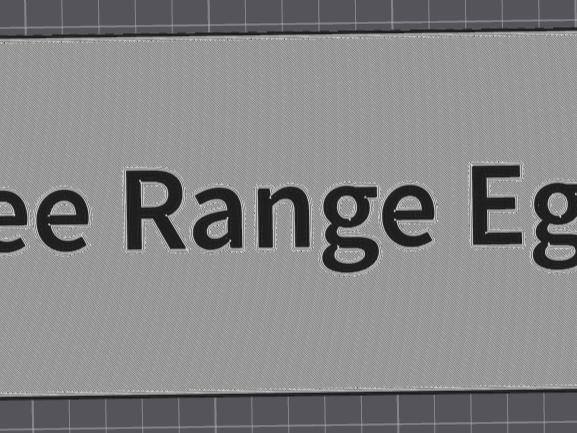 Free range egg sign