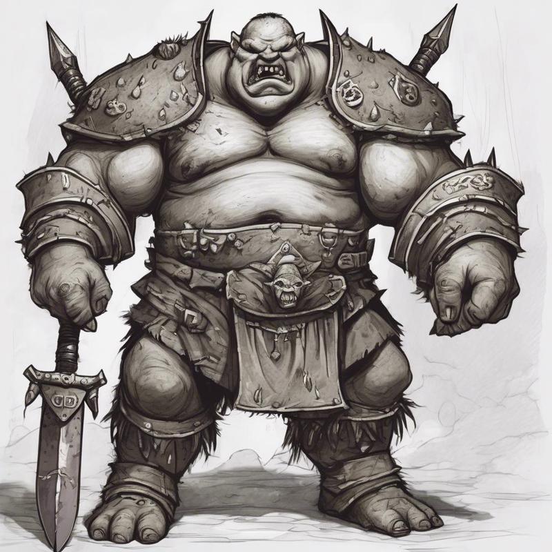 Fat warriors with belly plates: Butcher