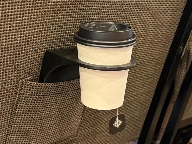 Church Chair Back Pocket Coffee Cup Holder