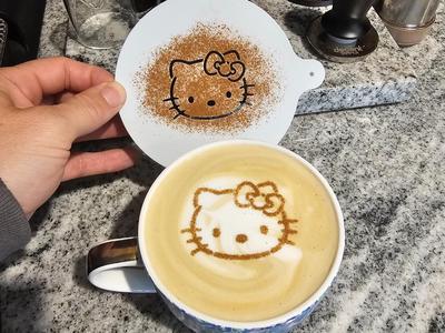 Perfect Hello Kitty Latte Art Stencil