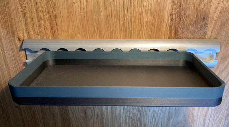 Shelf for Airline rails (L-track)