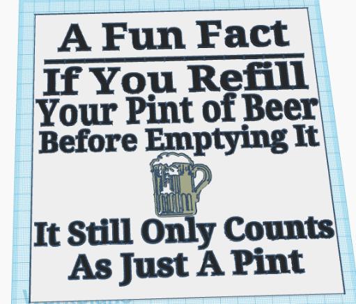 Beer Pint Sign