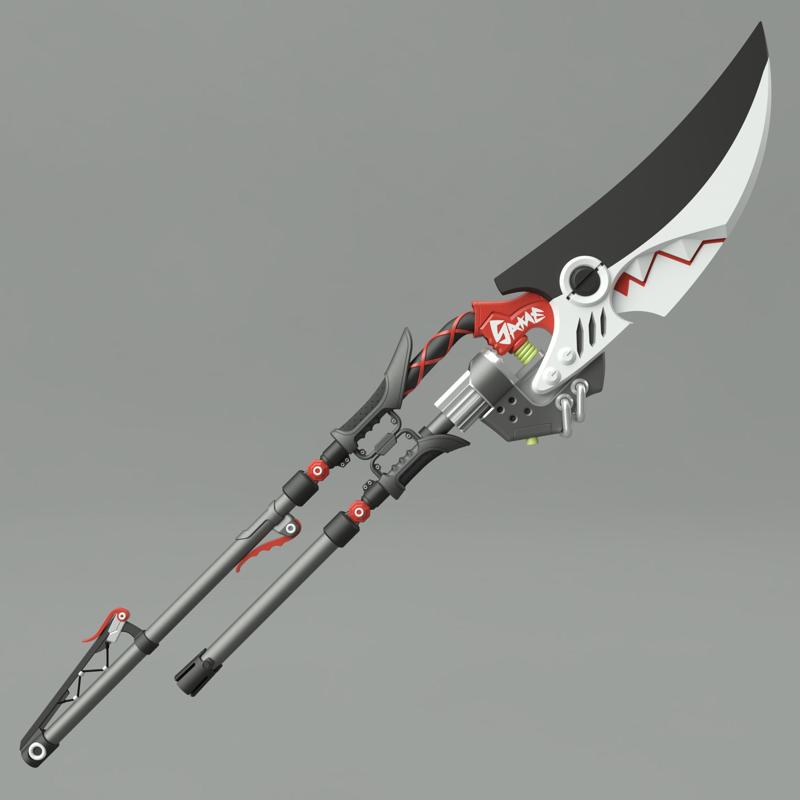 Zenless Zone Zero ZZZ Ellen Joe Scissors Secateurs. Video game, props, cosplay